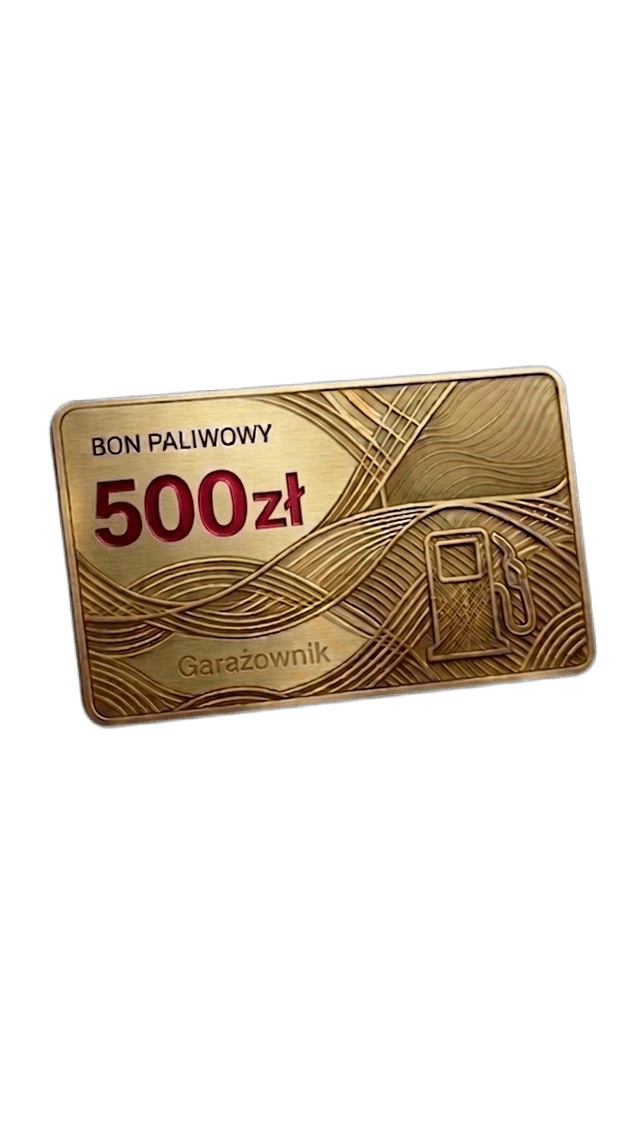 Bon paliwowy Orlen 500 zł — nagroda w konkursie Garażownik.pl